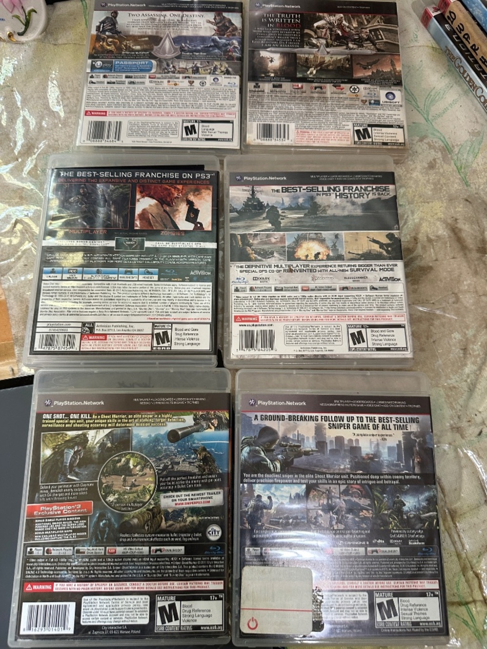 Lot of 15 PS3 Games Assassin's Creed Call of Duty Sniper Metal Gear Solid Hitman - Picture 5 of 11